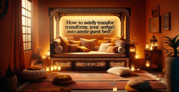 Comment transformer un Sedari en lit d’appoint.