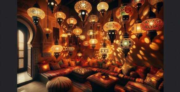 Intégrer des luminaires marocains pour un effet authentique.