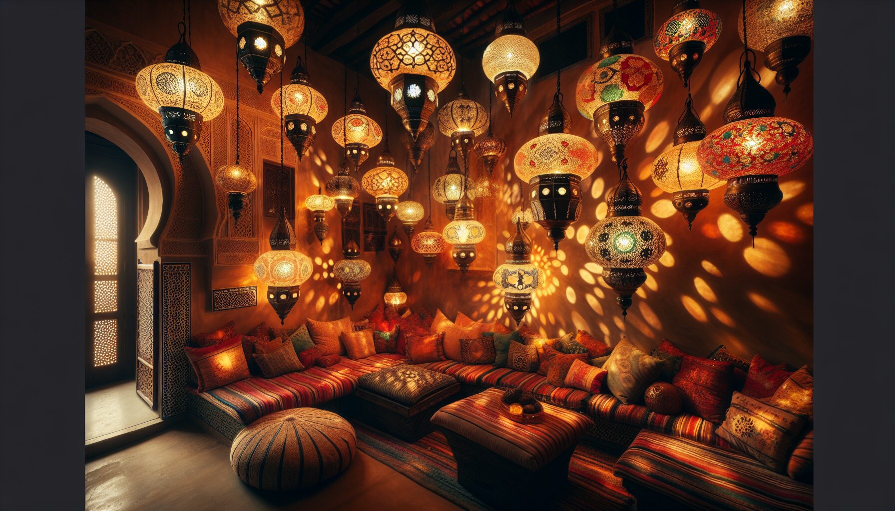 Intégrer des luminaires marocains pour un effet authentique.